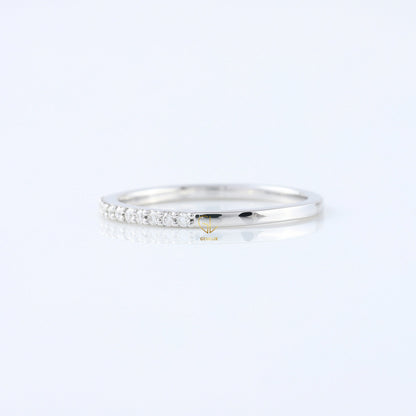 Delicate Moissanite Diamond Eternity Wedding Band