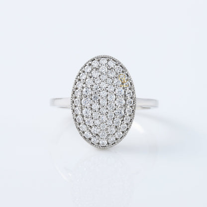Round Lab Grown Diamond Bella's Cluster Engagement Ring