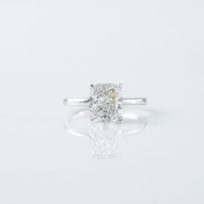Elongated Cushion Cut Moissanite Diamond Engagement Ring