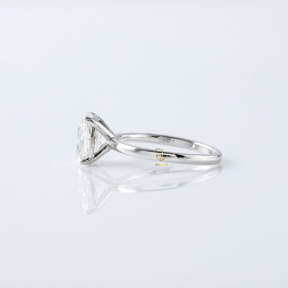 Elongated Cushion Cut Moissanite Diamond Engagement Ring